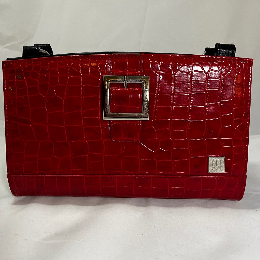 Retro Miche Purse Cover, Red Faux Skin Purse Cover, Miche Purse 2000s Fashion